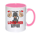 This girl loves her Gordon Setter Mug - Dog Lover Mug