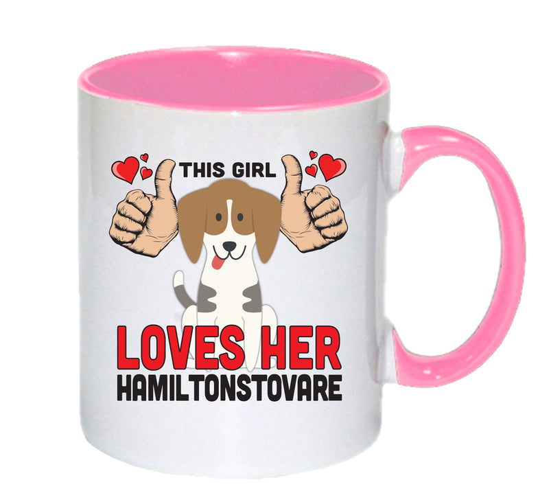 This girl loves her Hamiltonstovare Mug - Dog Lover Mug