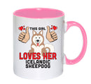 This girl loves her Icelandic Sheepdog Mug - Dog Lover Mug