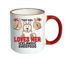 This girl loves her Icelandic Sheepdog Mug - Dog Lover Mug