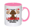 This girl loves her Irish water Spaniel Mug - Dog Lover Mug