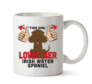 This girl loves her Irish water Spaniel - Mug - Dog Lover Mug