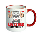 This girl loves her Jamthund Mug - Dog Lover Mug