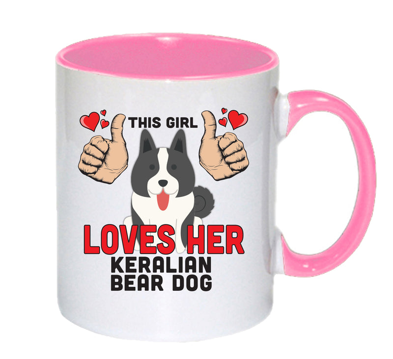This girl loves her Keralian Beardog Mug - Dog Lover Mug