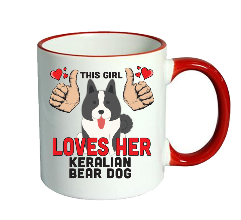 This girl loves her Keralian Beardog Mug - Dog Lover Mug