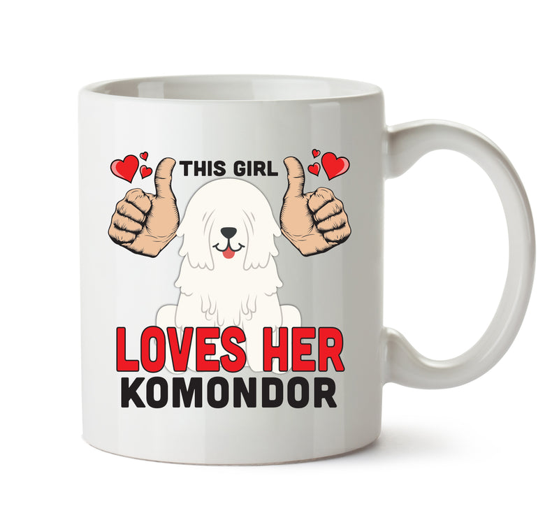This girl loves her Komondor - Mug - Dog Lover Mug
