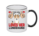 This girl loves her Lundehund Mug - Dog Lover Mug