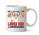 This girl loves her Lundehund Mug - Dog Lover Mug