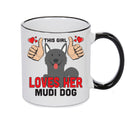 This girl loves her Mudi Dog Mug - Dog Lover Mug
