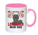 This girl loves her Mudi Dog Mug - Dog Lover Mug