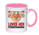 This girl loves her Pemeranian Mug - Dog Lover Mug