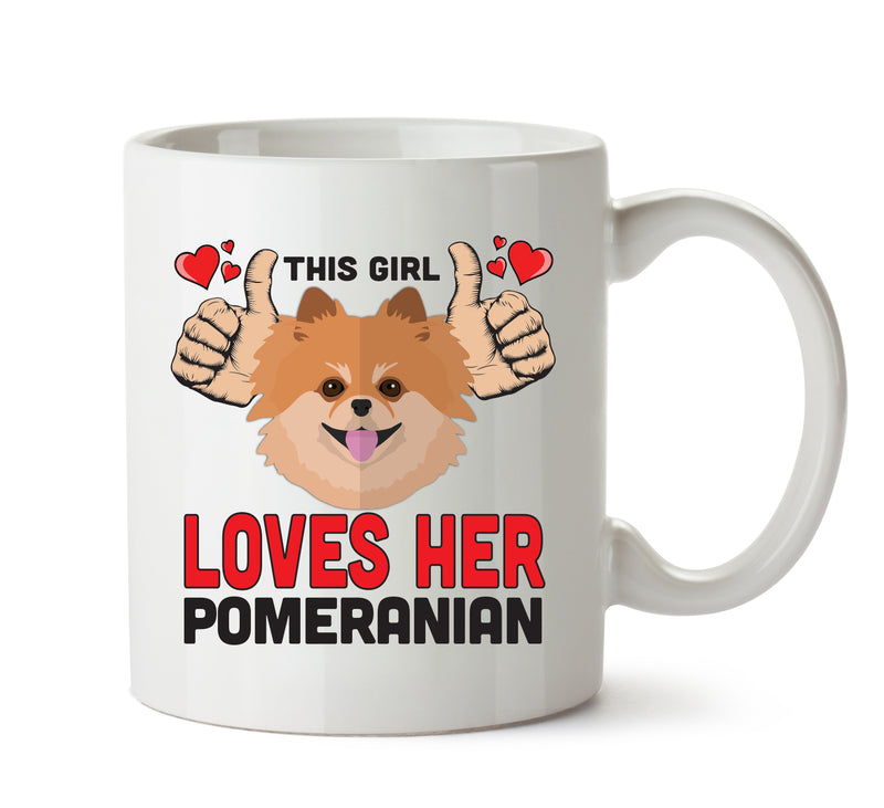 This girl loves her Pemeranian - Mug - Dog Lover Mug