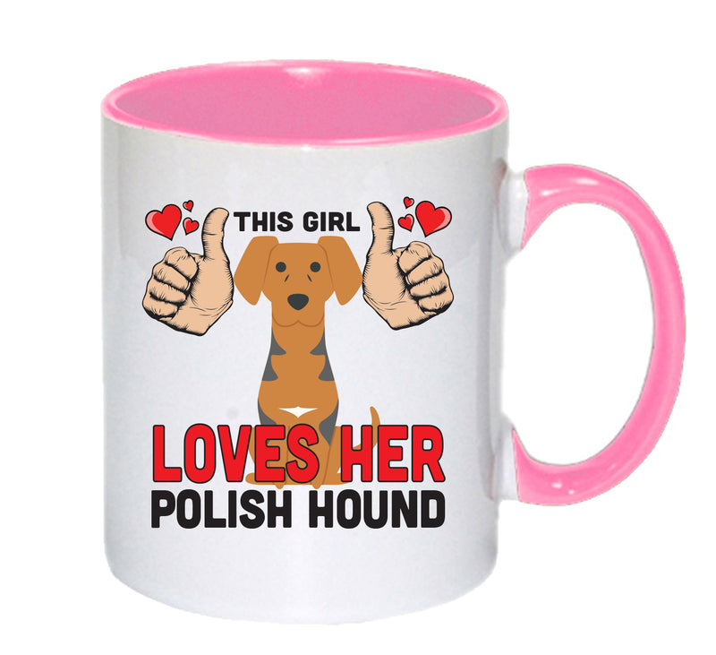 This girl loves her Polish Hound Mug - Dog Lover Mug