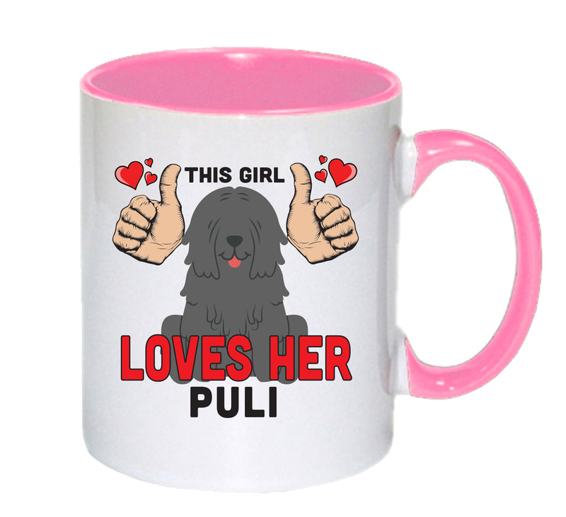 This girl loves her Puli Mug - Dog Lover Mug