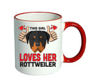 This girl loves her Rottweiler Mug - Dog Lover Mug