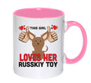 This girl loves her Russkiy Toy Mug - Dog Lover Mug