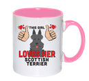 This girl loves her Scottish Terrier Mug - Dog Lover Mug