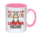 This girl loves her Shetland Sheepdog Mug - Dog Lover Mug