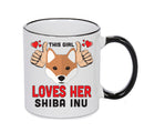 This girl loves her Shiba Inu Mug - Dog Lover Mug