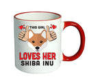 This girl loves her Shiba Inu Mug - Dog Lover Mug