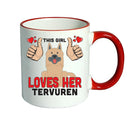 This girl loves her Tervuren Mug - Dog Lover Mug