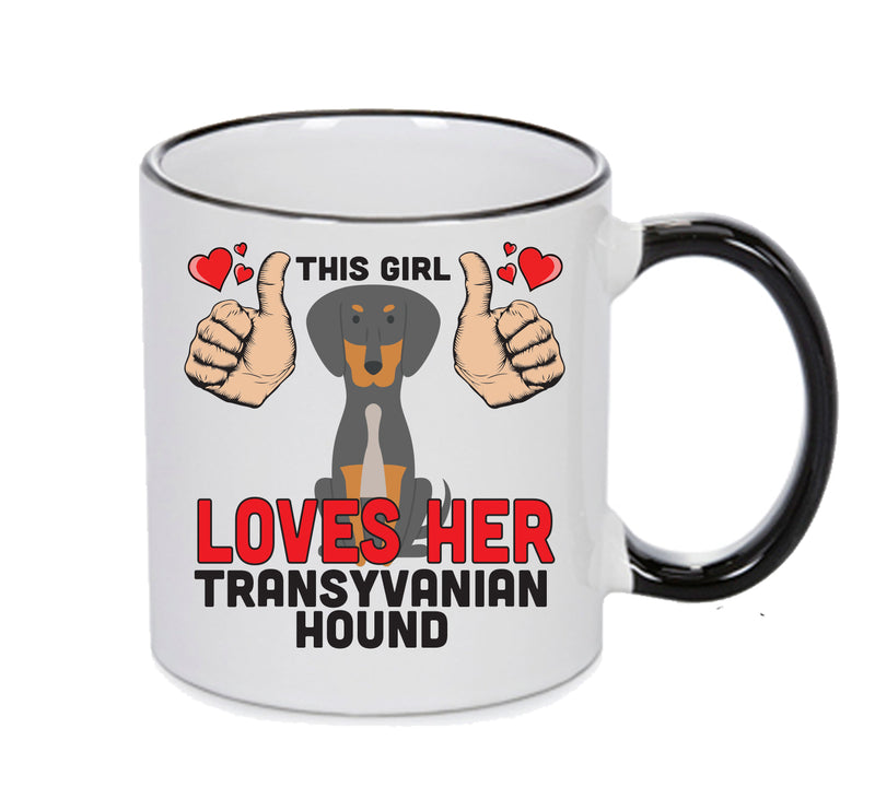 This girl loves her Transyvanian Hound Mug - Dog Lover Mug