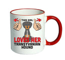 This girl loves her Transyvanian Hound Mug - Dog Lover Mug