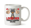 This girl loves her Transyvanian Hound Mug - Dog Lover Mug