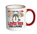 This girl loves her Vallhund Mug - Dog Lover Mug