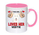 This girl loves her Vestie Mug - Dog Lover Mug