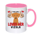 This girl loves her Vizsla Mug - Dog Lover Mug