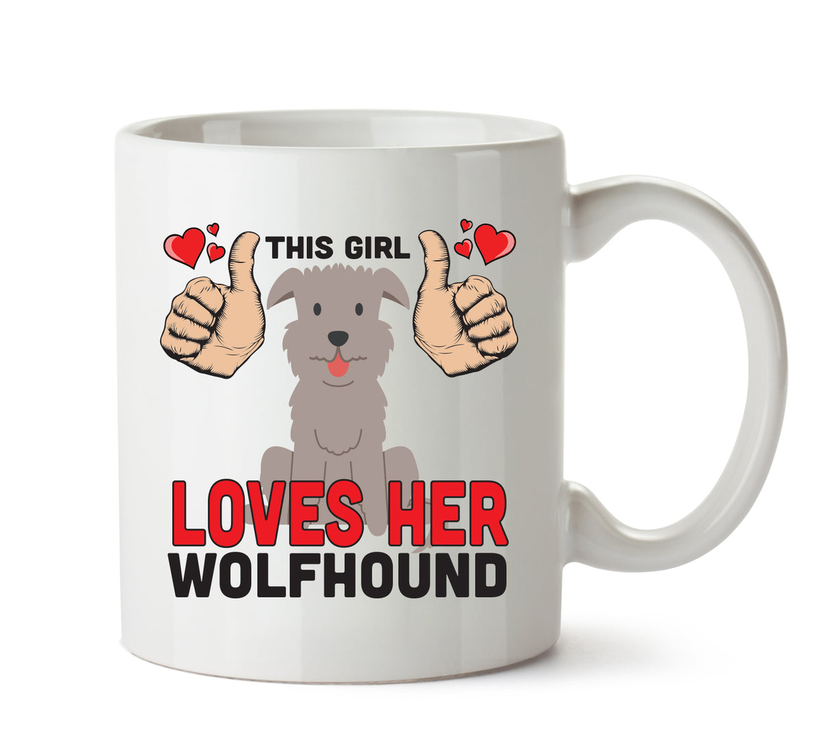 This girl loves her Wolfhound - Mug - Dog Lover Mug