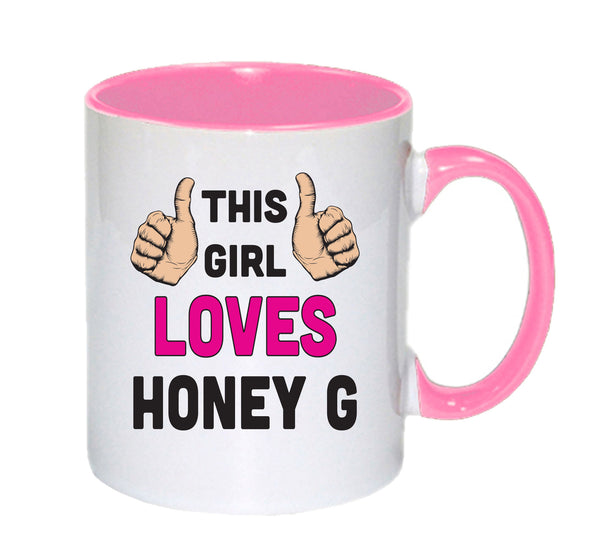 This Girl Loves Honey G mug – 11oz ceramic slogan mug