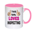 This Girl Loves Inspecting Mug