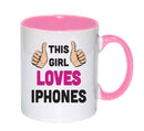 This Girl Loves Iphones Mug