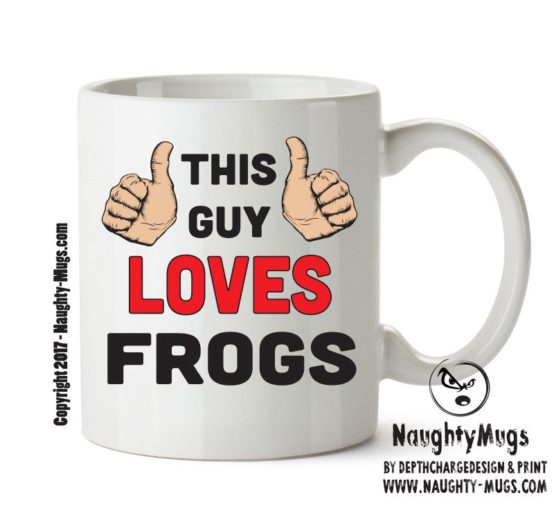 This Guy Loves Frogs Personalised ADULT OFFICE MUG