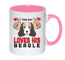 This guy loves his Beagle Mug - Dog Lover Mug