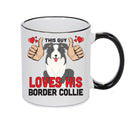 This guy loves his Border Collie Mug - Dog Lover Mug