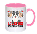 This guy loves his Border Collie Mug - Dog Lover Mug