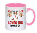 This guy loves his Borzoi Mug - Dog Lover Mug