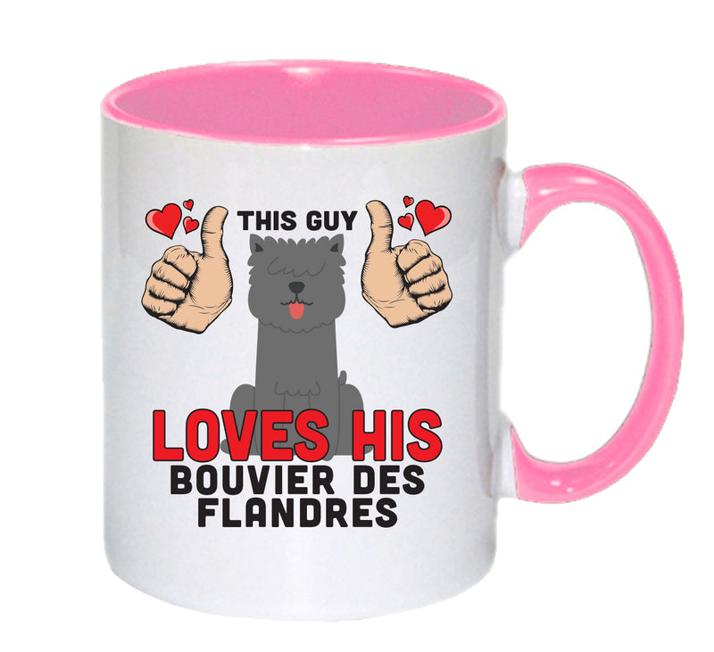This guy loves his Bouvier Des Flandres Mug - Dog Lover Mug