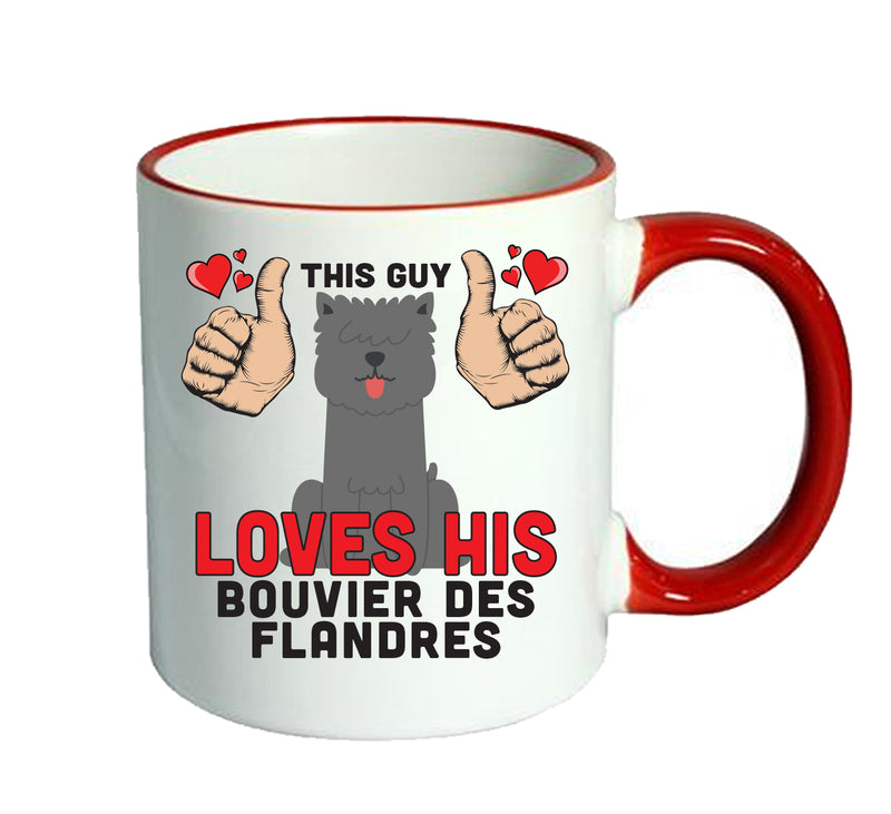 This guy loves his Bouvier Des Flandres Mug - Dog Lover Mug