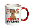 This guy loves his Broholmer Mug - Dog Lover Mug