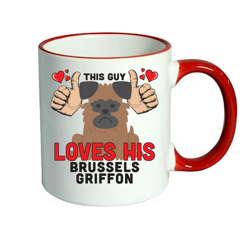 This guy loves his Brussels Griffon Mug - Dog Lover Mug
