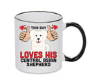 This guy loves his Central Asian Shepherd Mug - Dog Lover Mug