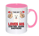 This guy loves his Central Asian Shepherd Mug - Dog Lover Mug