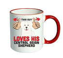 This guy loves his Central Asian Shepherd Mug - Dog Lover Mug