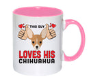 This guy loves his Chihuahua Mug - Dog Lover Mug
