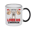 This guy loves his Cimarron Mug - Dog Lover Mug