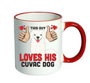 This guy loves his Cuvac Dog Mug - Dog Lover Mug